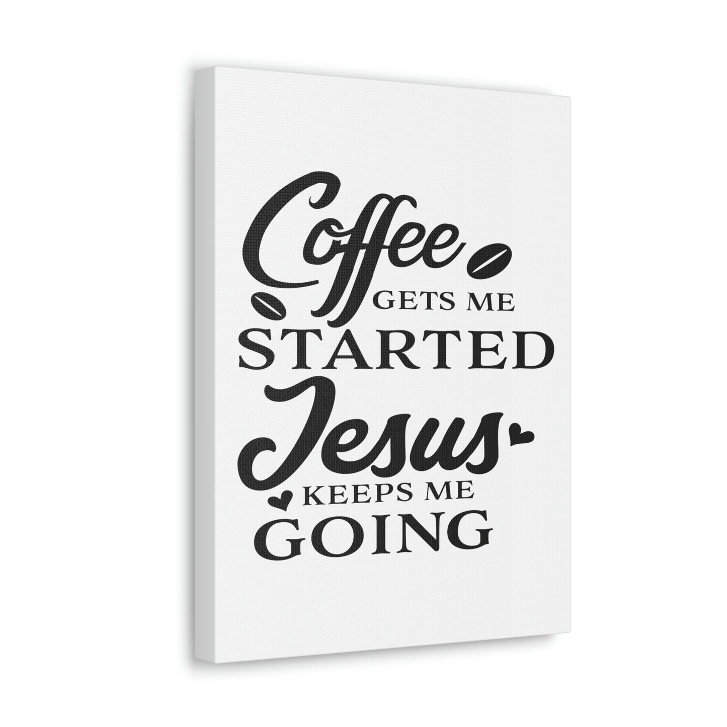 Scripture Walls Coffee Gets Me Colossians 1:11 Christian Wall Art Print Ready to Hang Unframed-Express Your Love Gifts