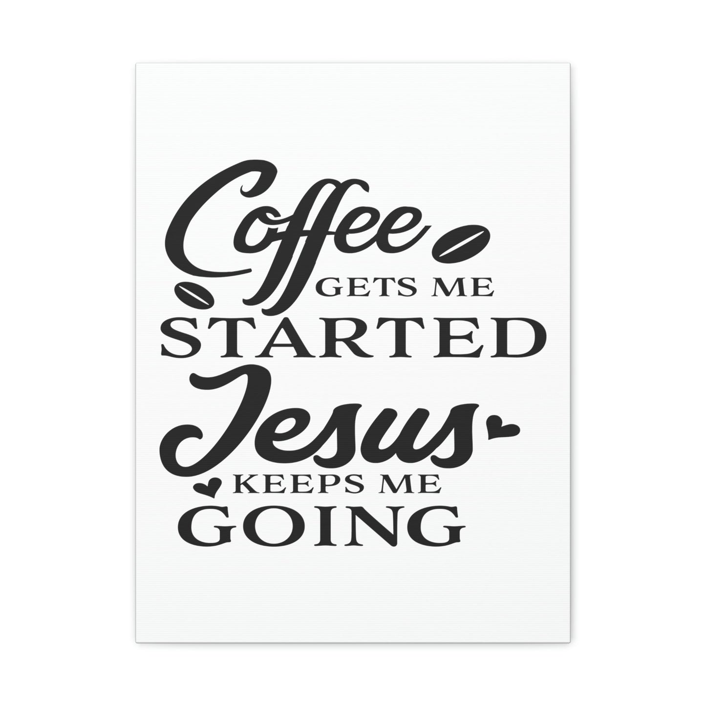 Scripture Walls Coffee Gets Me Colossians 1:11 Christian Wall Art Print Ready to Hang Unframed-Express Your Love Gifts