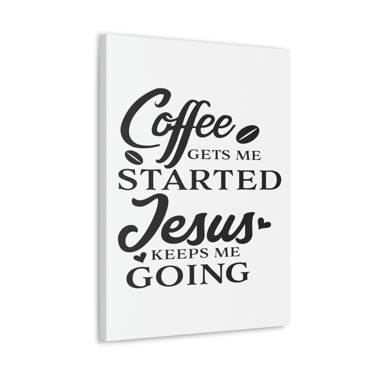 Scripture Walls Coffee Gets Me Colossians 1:11 Christian Wall Art Print Ready to Hang Unframed-Express Your Love Gifts