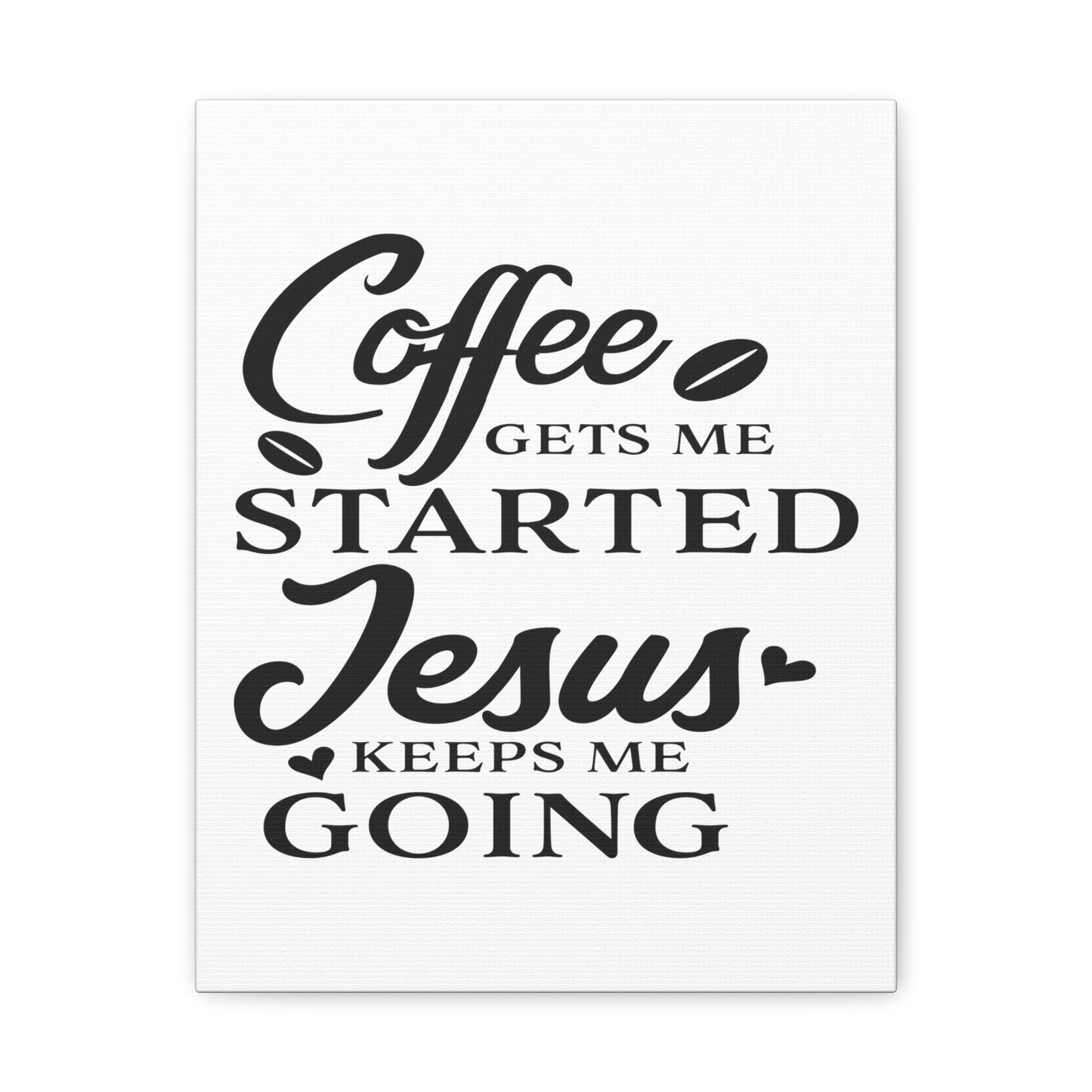 Scripture Walls Coffee Gets Me Colossians 1:11 Christian Wall Art Print Ready to Hang Unframed-Express Your Love Gifts