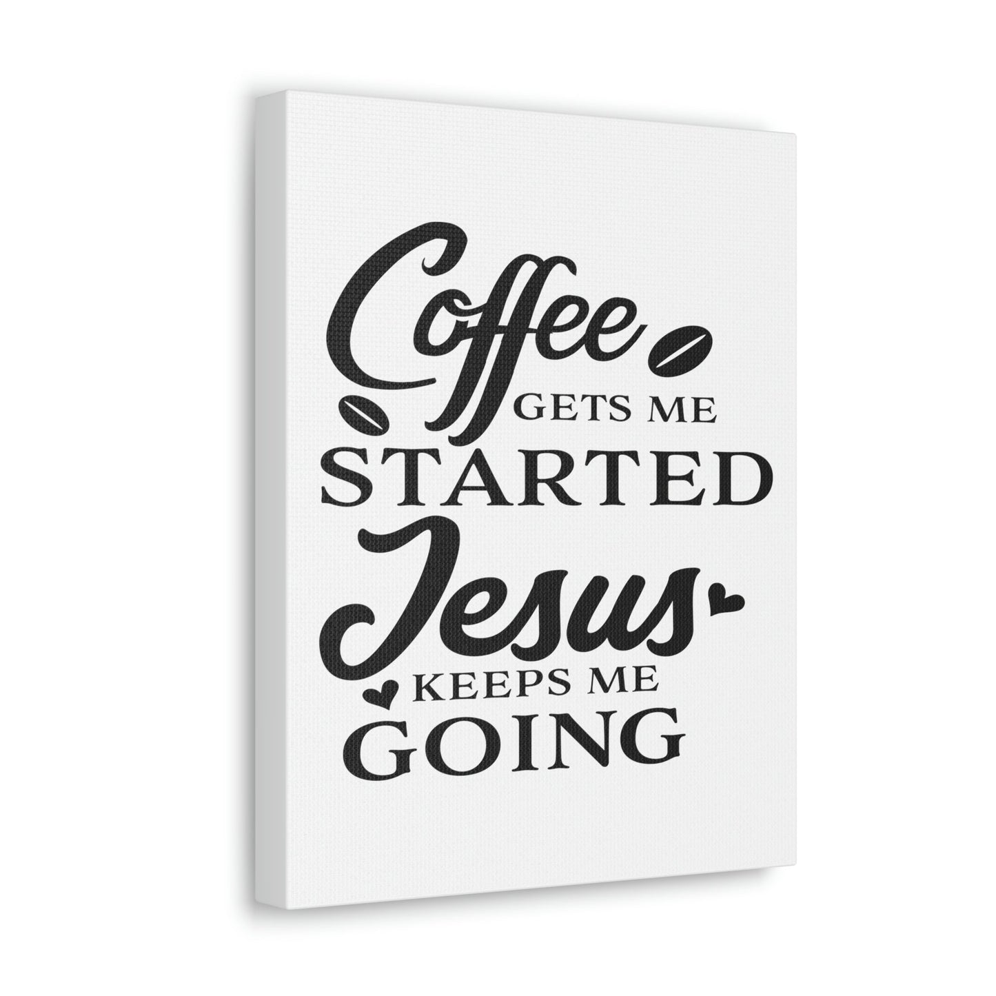 Scripture Walls Coffee Gets Me Colossians 1:11 Christian Wall Art Print Ready to Hang Unframed-Express Your Love Gifts