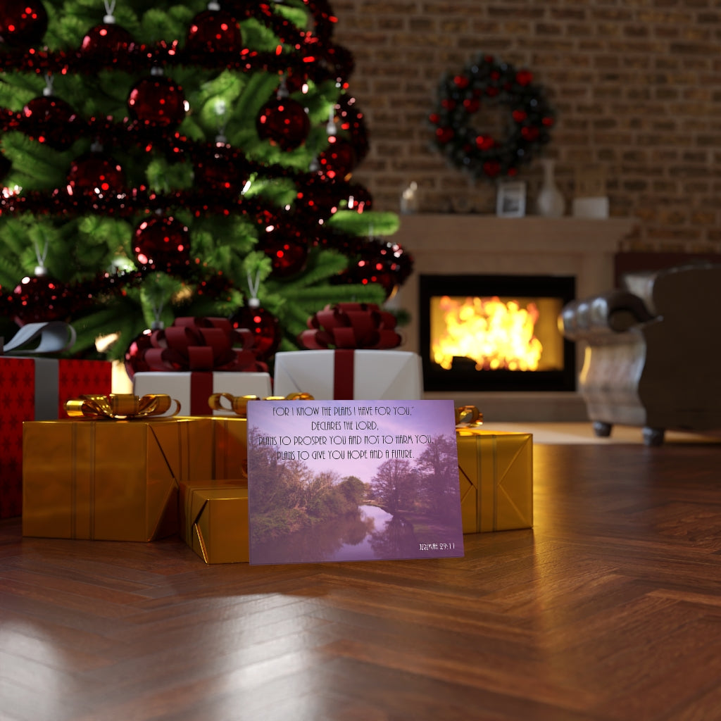 DeclAres The Lord Jeremiah 29:11 Purple Bible Verse Canvas Christian Wall Art Ready to Hang Unframed-Express Your Love Gifts