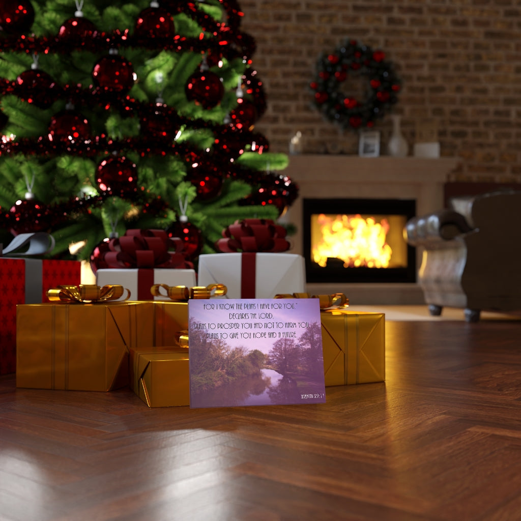 DeclAres The Lord Jeremiah 29:11 Purple Bible Verse Canvas Christian Wall Art Ready to Hang Unframed-Express Your Love Gifts