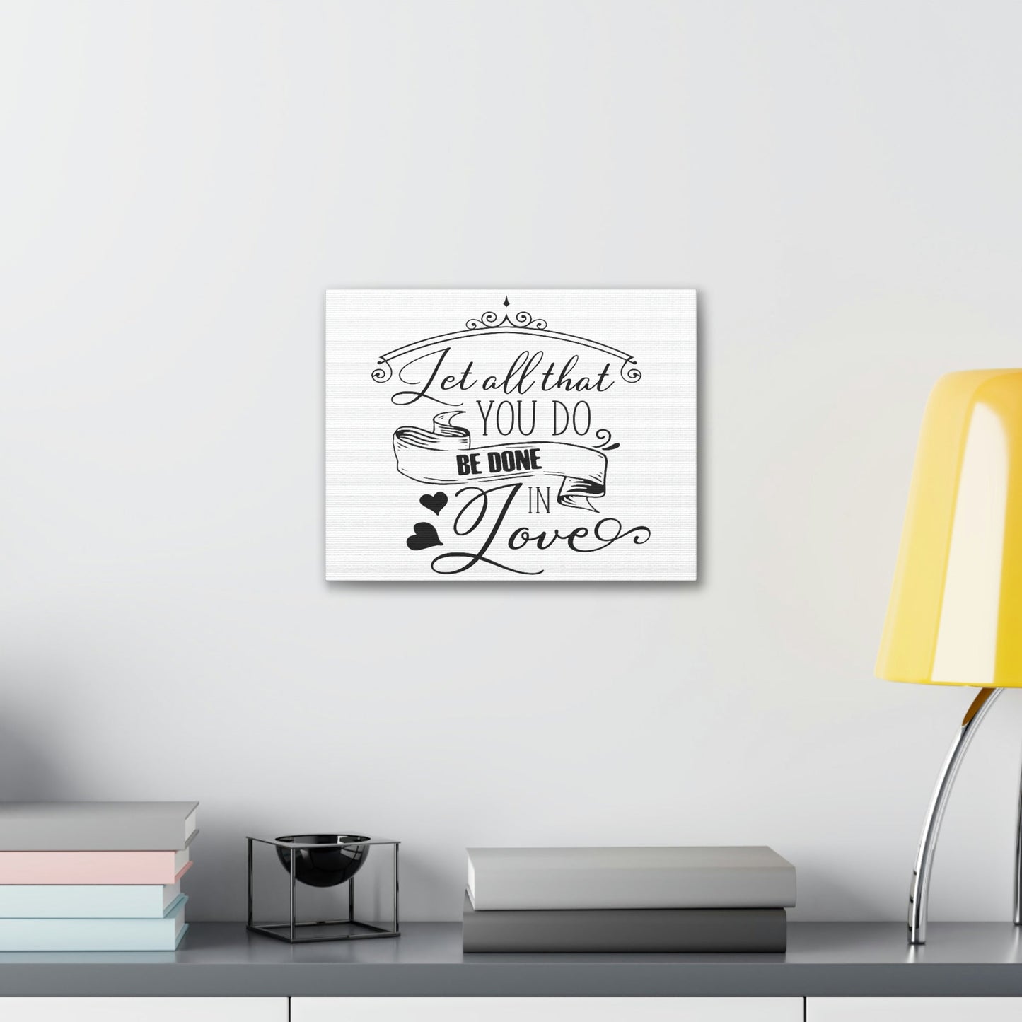 Scripture Walls Done In Love 1 Corinthians 16:14 Christian Wall Art Print Ready to Hang Unframed-Express Your Love Gifts