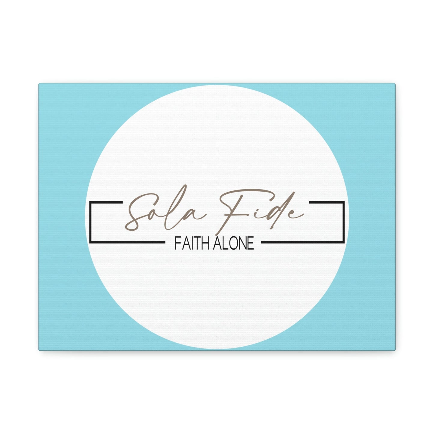 Scripture Walls Faith Alone Matthew 21:22 Sky Blue Bible Canvas Christian Wall Art Ready to Hang Unframed-Express Your Love Gifts