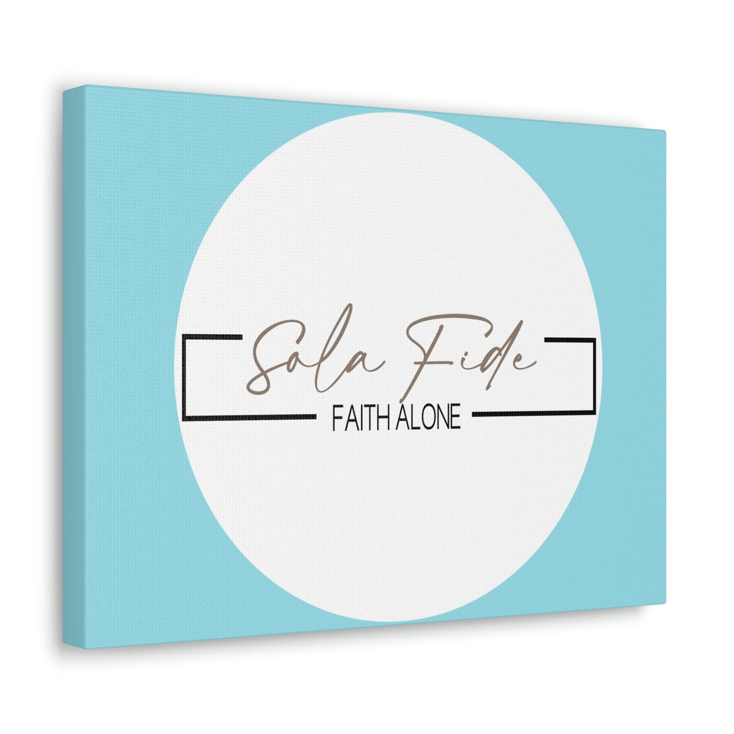 Scripture Walls Faith Alone Matthew 21:22 Sky Blue Bible Canvas Christian Wall Art Ready to Hang Unframed-Express Your Love Gifts