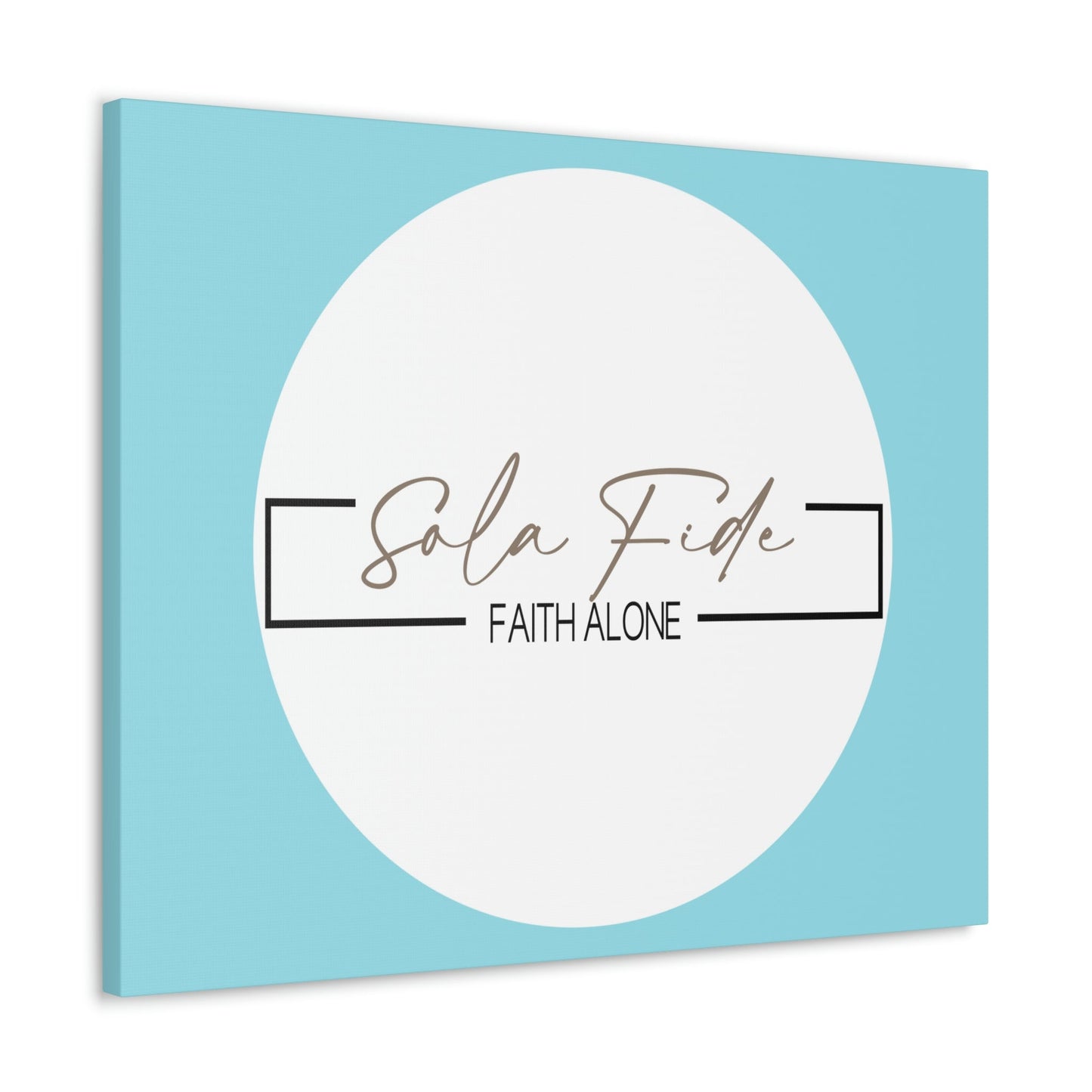 Scripture Walls Faith Alone Matthew 21:22 Sky Blue Bible Canvas Christian Wall Art Ready to Hang Unframed-Express Your Love Gifts