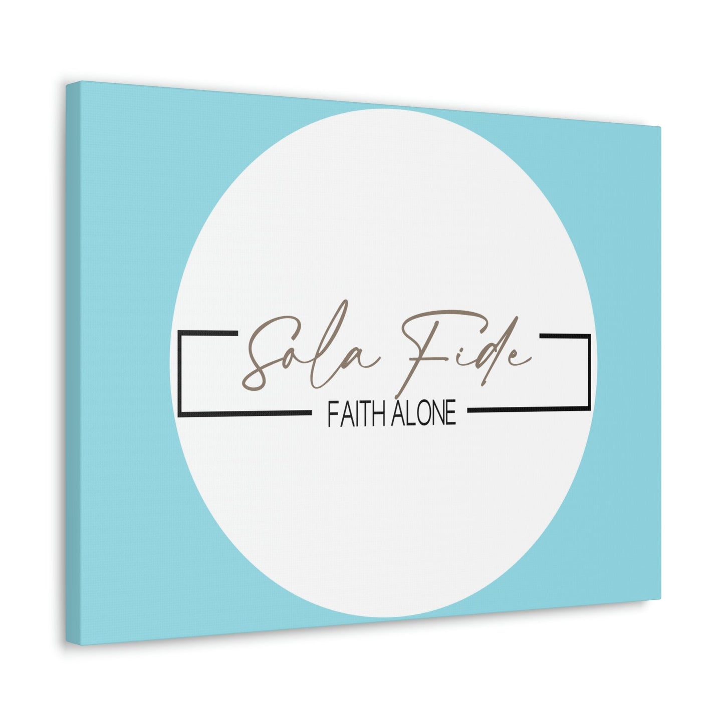 Scripture Walls Faith Alone Matthew 21:22 Sky Blue Bible Canvas Christian Wall Art Ready to Hang Unframed-Express Your Love Gifts