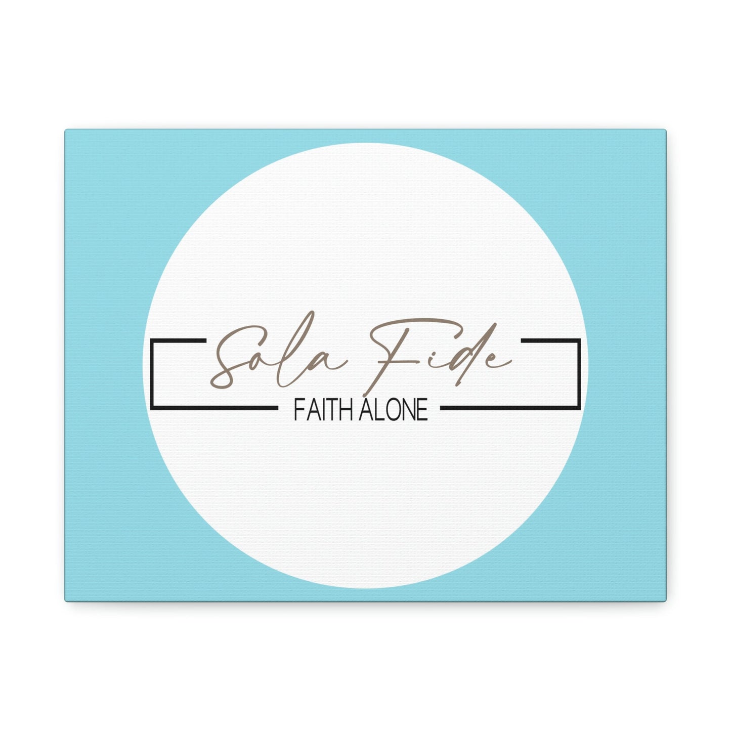 Scripture Walls Faith Alone Matthew 21:22 Sky Blue Bible Canvas Christian Wall Art Ready to Hang Unframed-Express Your Love Gifts