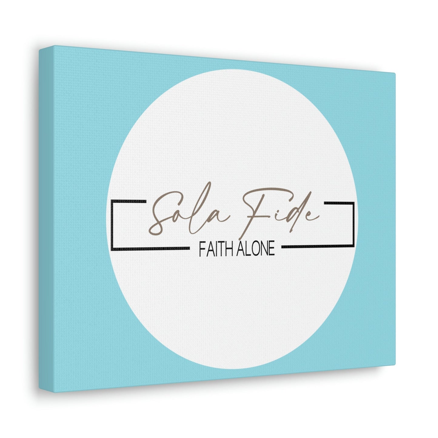 Scripture Walls Faith Alone Matthew 21:22 Sky Blue Bible Canvas Christian Wall Art Ready to Hang Unframed-Express Your Love Gifts