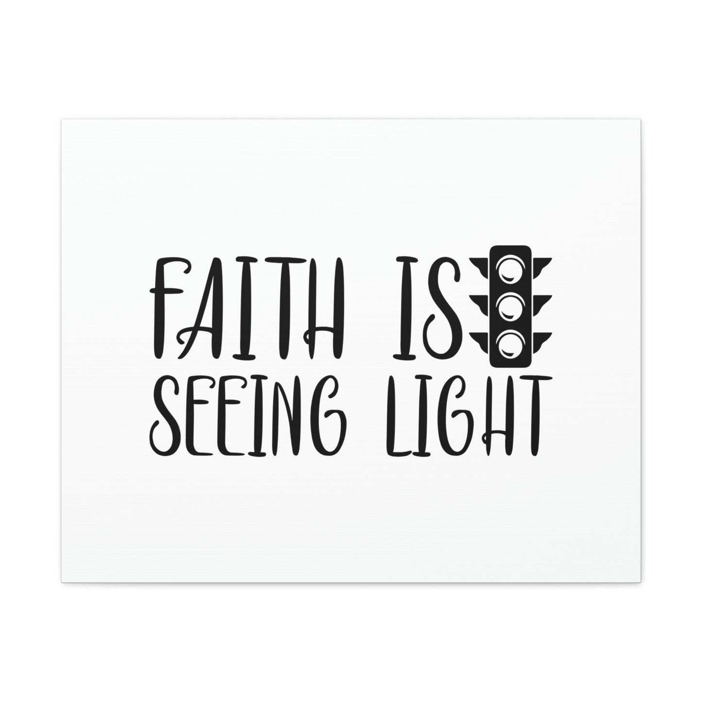Faith Is Seeing Light Hebrews 11:1 Traffic Light Christian Wall Art Bible Verse Print Ready to Hang Unframed-Express Your Love Gifts