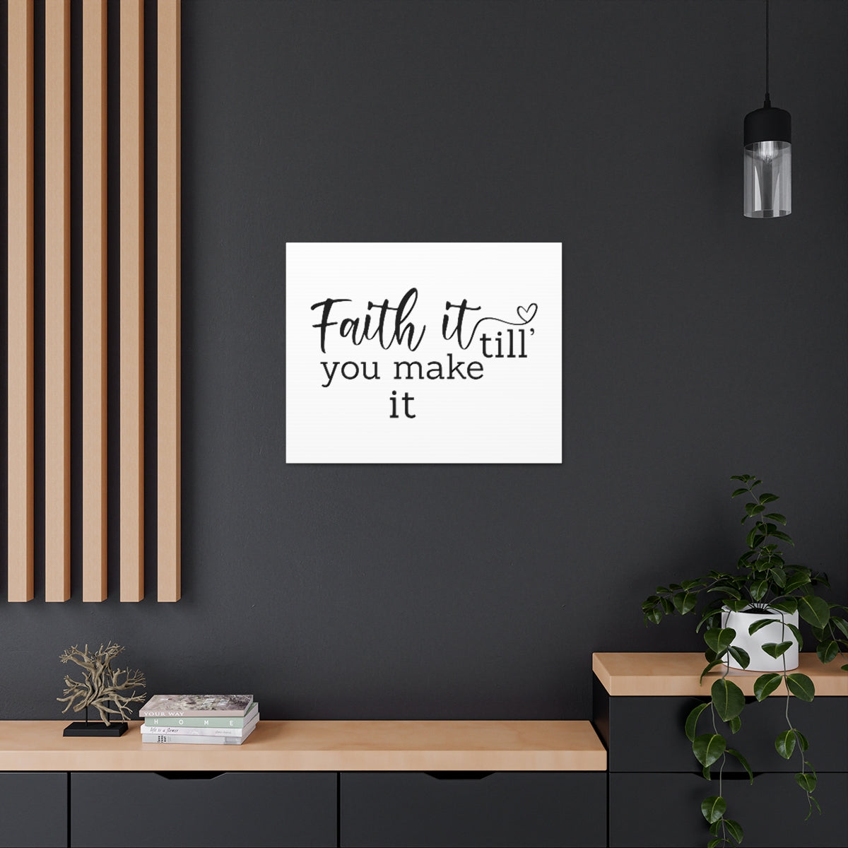 Scripture Walls Faith It Till You Make It MARK 11:24 Christian Wall Art Print Ready to Hang Unframed-Express Your Love Gifts