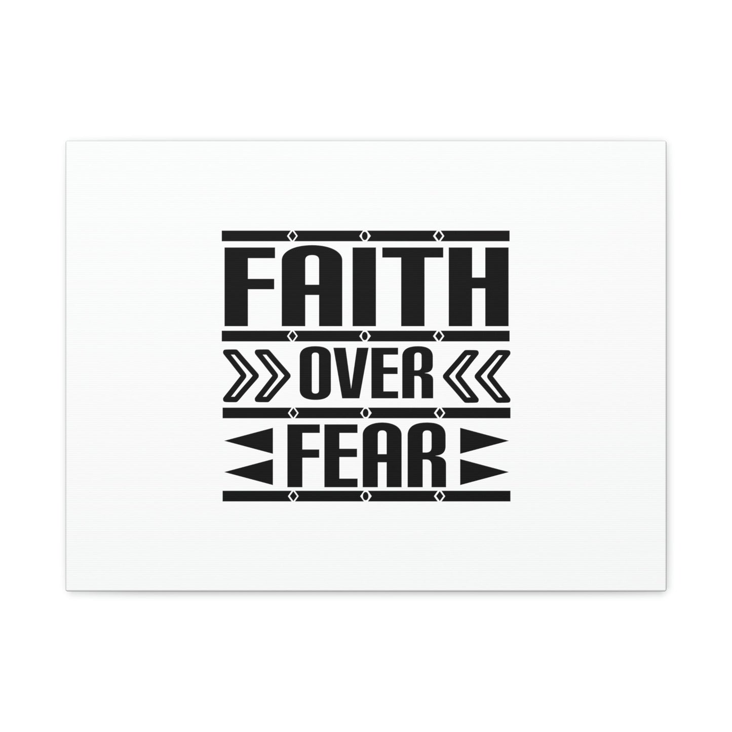 Faith Over Fear Mark 4:40 Arrow White Christian Wall Art Bible Verse Print Ready to Hang Unframed-Express Your Love Gifts