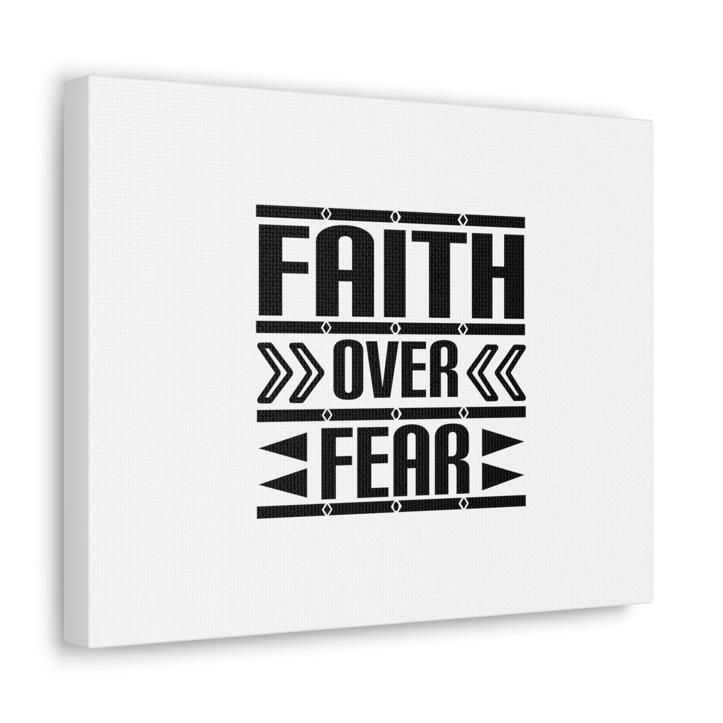 Faith Over Fear Mark 4:40 Arrow White Christian Wall Art Bible Verse Print Ready to Hang Unframed-Express Your Love Gifts