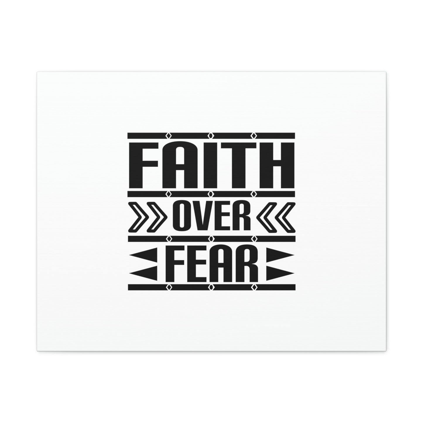 Faith Over Fear Mark 4:40 Arrow White Christian Wall Art Bible Verse Print Ready to Hang Unframed-Express Your Love Gifts