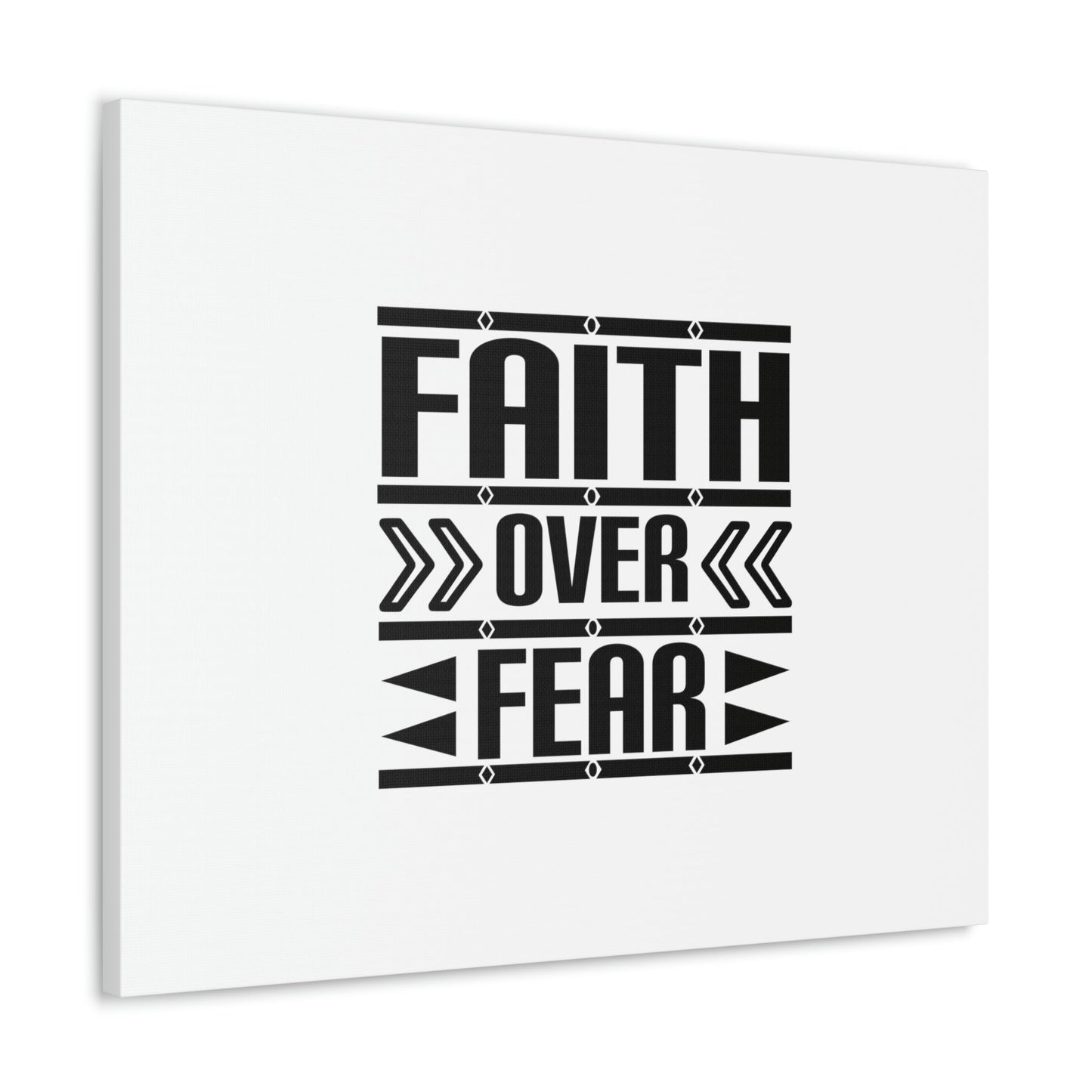Faith Over Fear Mark 4:40 Arrow White Christian Wall Art Bible Verse Print Ready to Hang Unframed-Express Your Love Gifts