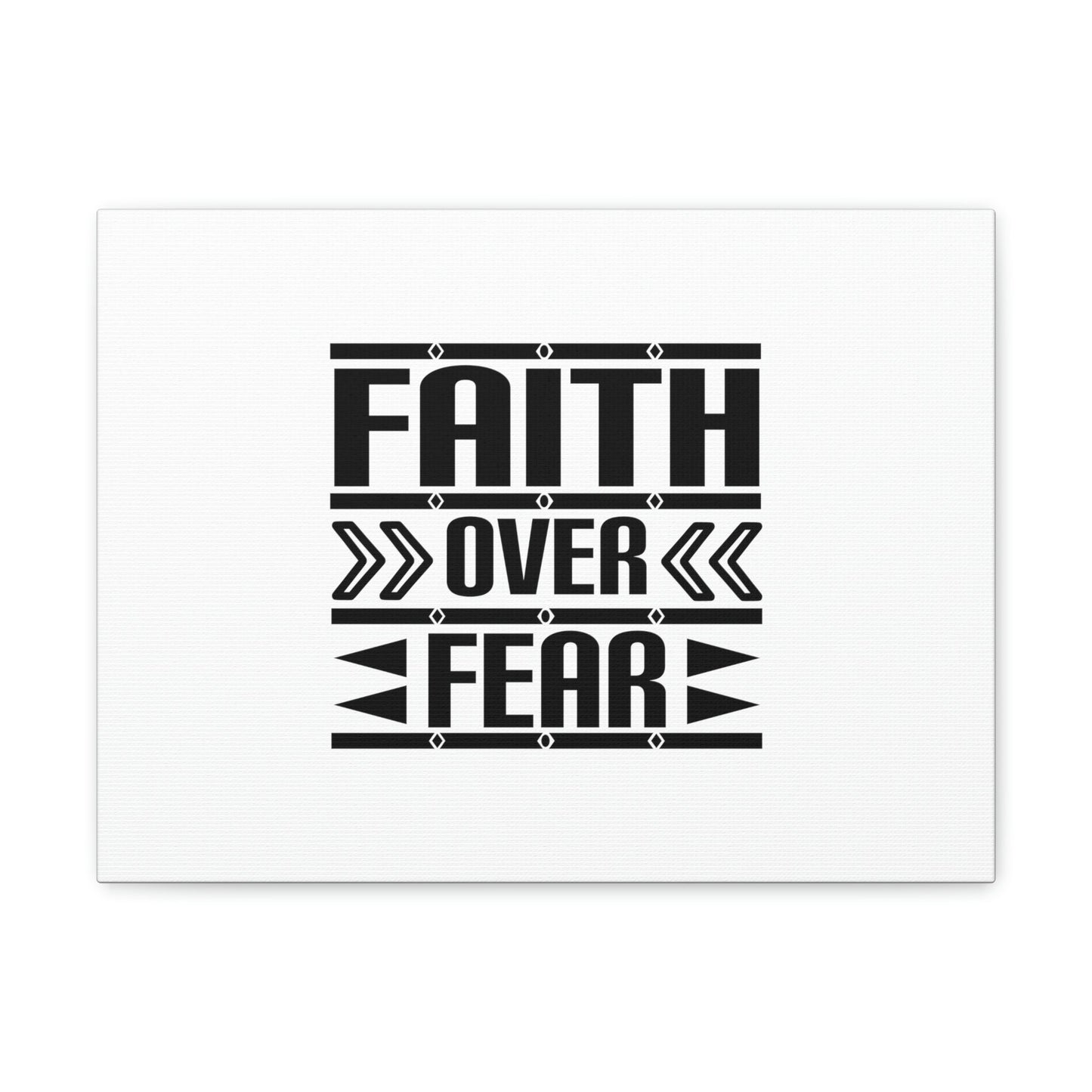 Faith Over Fear Mark 4:40 Arrow White Christian Wall Art Bible Verse Print Ready to Hang Unframed-Express Your Love Gifts