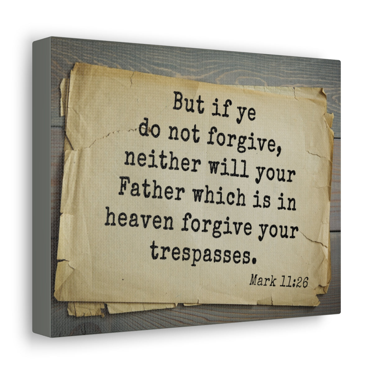 Scripture Walls Forgive Your Trespasses Mark 11:26 Bible Verse Canvas Christian Wall Art Bible Verse Print Ready To Hang Unframed-Express Your Love Gifts