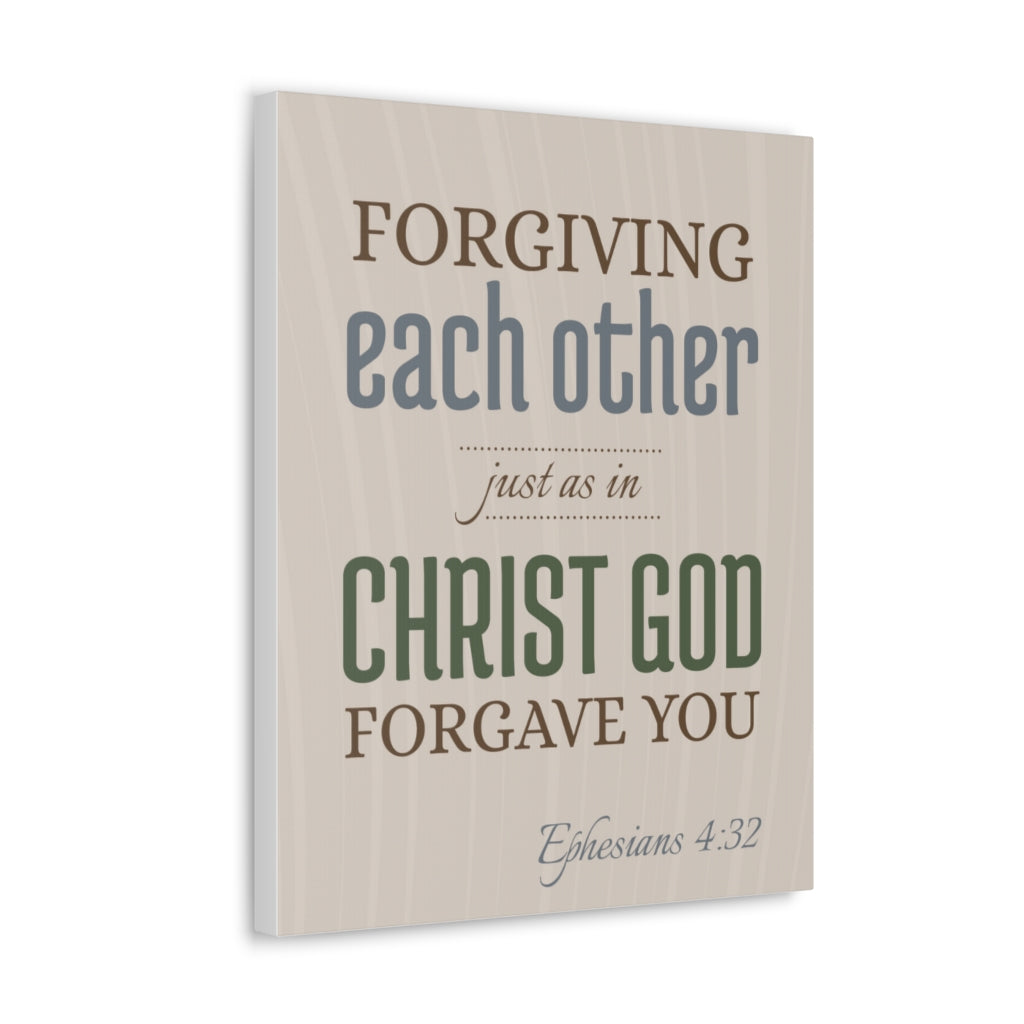 Forgiving Each Other Ephesians 4:32 Christian Wall Art Bible Verse Print Ready To Hang Unframed-Express Your Love Gifts