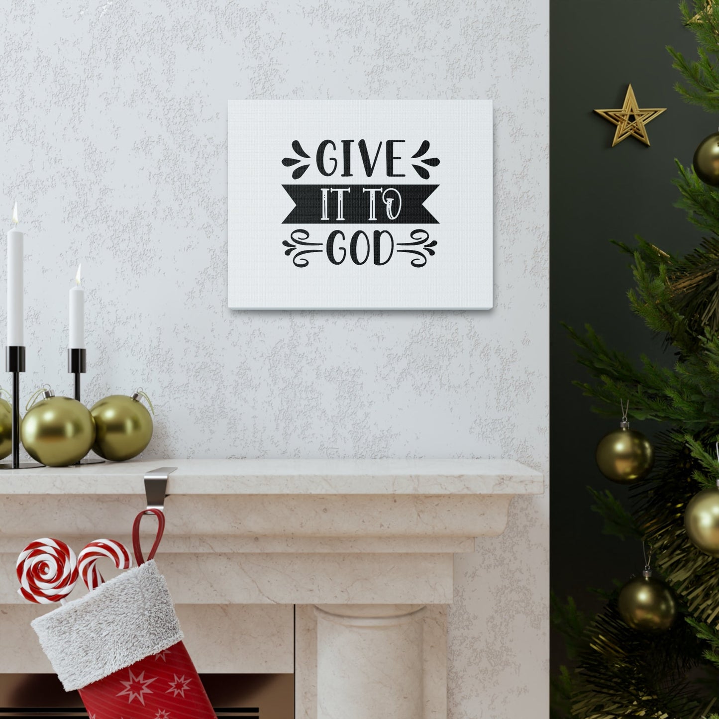 Give It To God Acts 20:35 Christian Wall Art Bible Verse Print Ready to Hang Unframed-Express Your Love Gifts