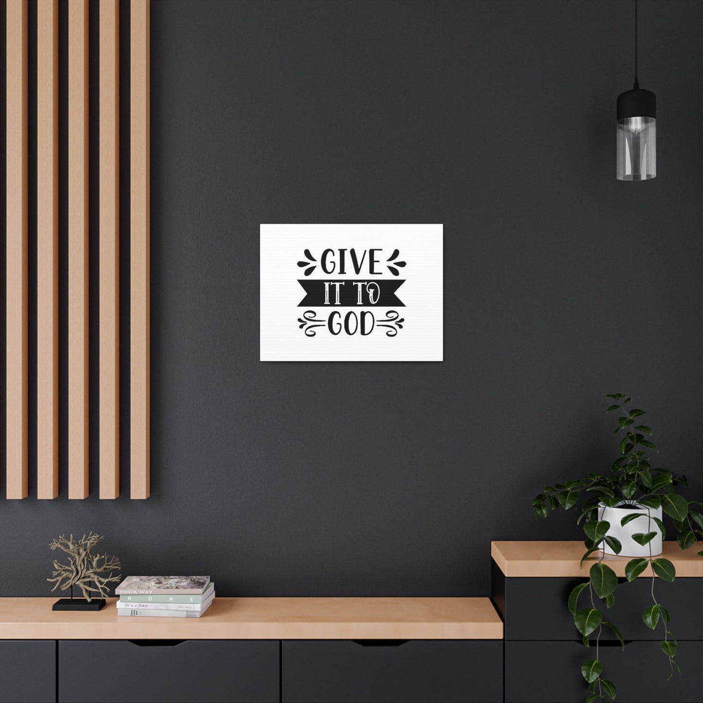 Give It To God Acts 20:35 Christian Wall Art Bible Verse Print Ready to Hang Unframed-Express Your Love Gifts