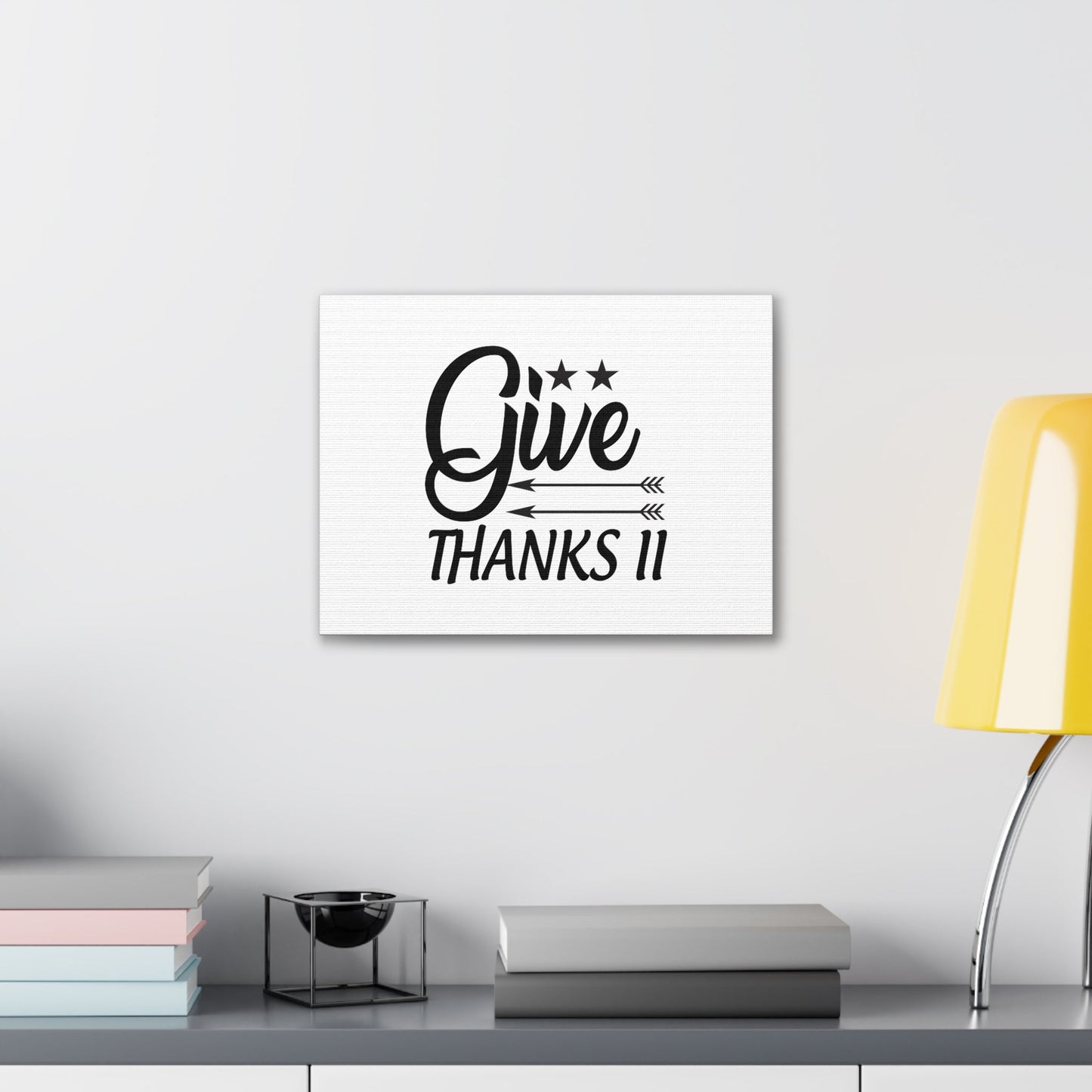 Give Thanks 1 Thessalonians 5:16 Christian Wall Art Bible Verse Print Ready to Hang Unframed-Express Your Love Gifts