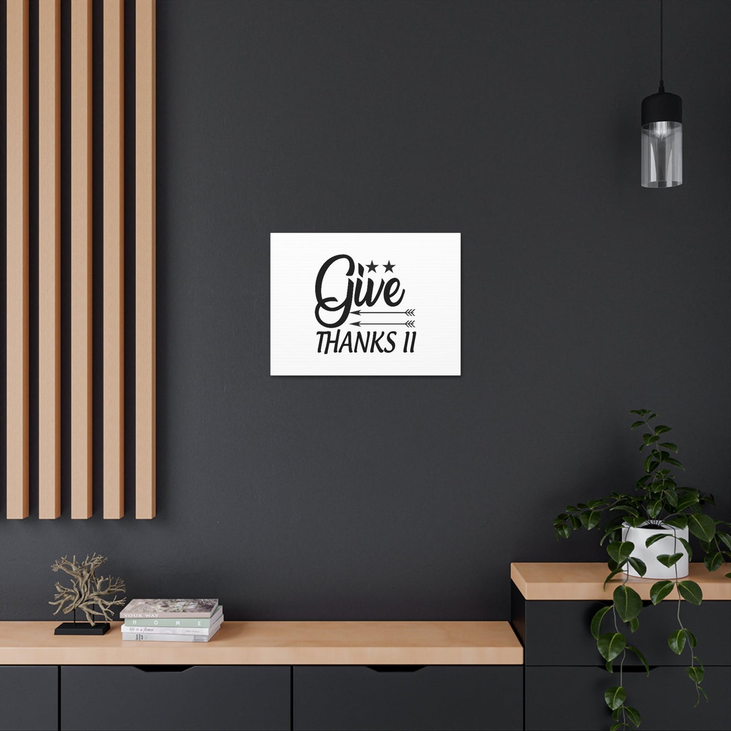 Give Thanks 1 Thessalonians 5:16 Christian Wall Art Bible Verse Print Ready to Hang Unframed-Express Your Love Gifts