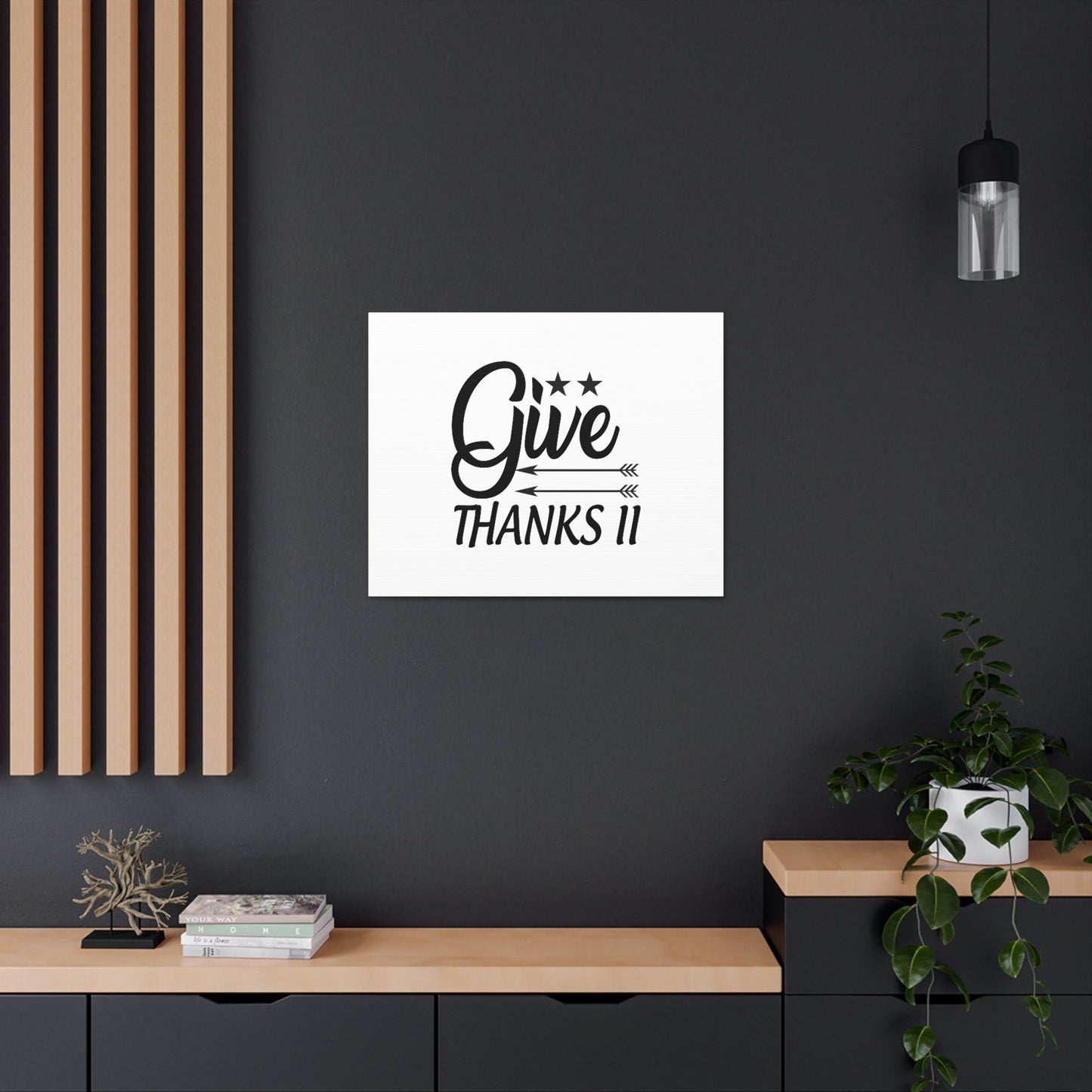 Give Thanks 1 Thessalonians 5:16 Christian Wall Art Bible Verse Print Ready to Hang Unframed-Express Your Love Gifts