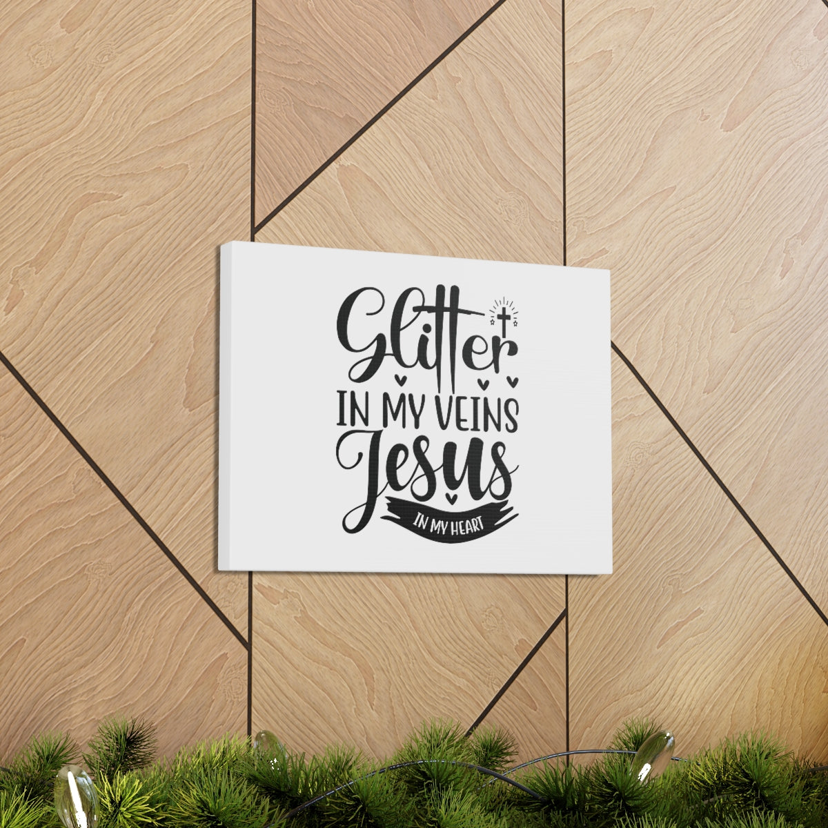 Glitter In My Veins Ephesians 3:17 Christian Wall Art Bible Verse Print Ready to Hang Unframed-Express Your Love Gifts