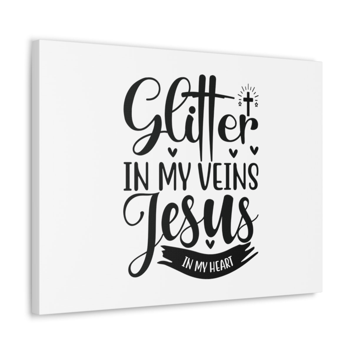 Glitter In My Veins Ephesians 3:17 Christian Wall Art Bible Verse Print Ready to Hang Unframed-Express Your Love Gifts