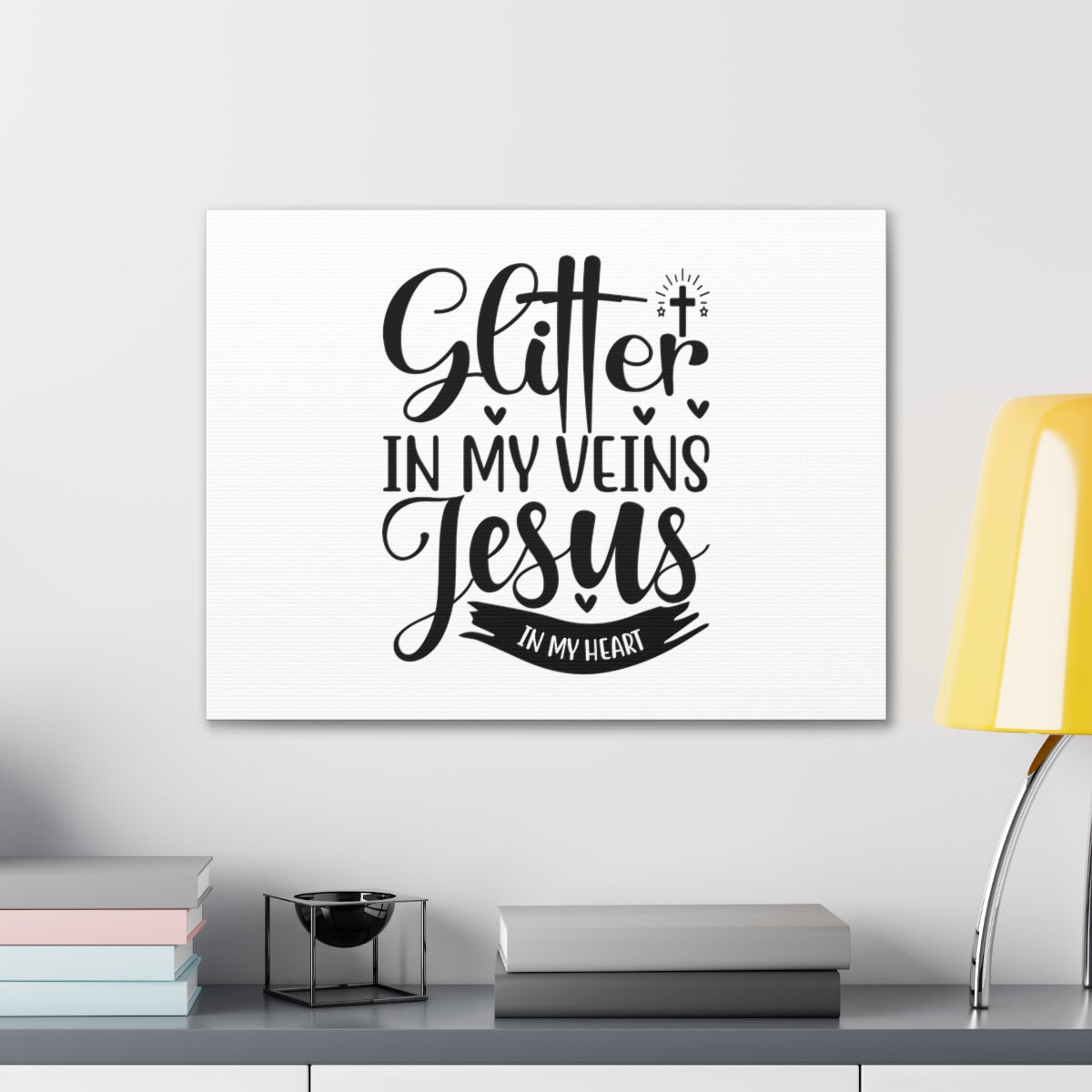 Glitter In My Veins Ephesians 3:17 Christian Wall Art Bible Verse Print Ready to Hang Unframed-Express Your Love Gifts
