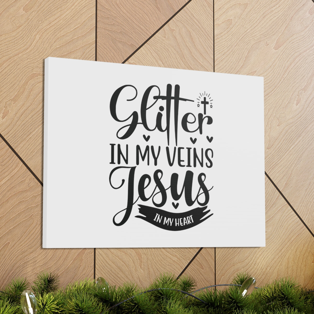 Glitter In My Veins Ephesians 3:17 Christian Wall Art Bible Verse Print Ready to Hang Unframed-Express Your Love Gifts