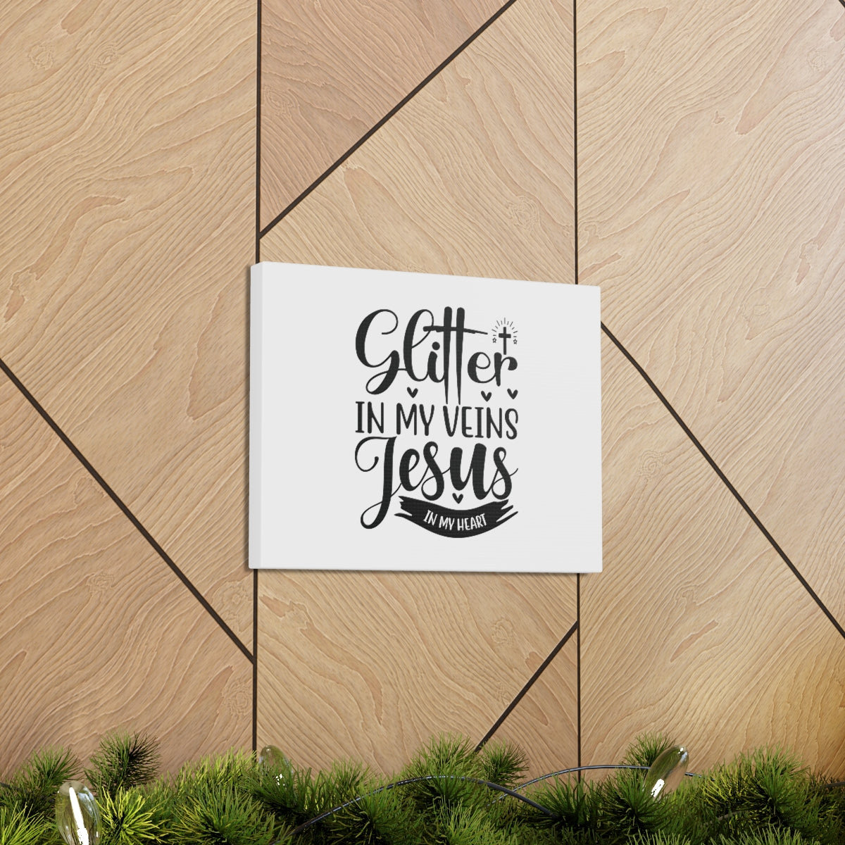 Glitter In My Veins Ephesians 3:17 Christian Wall Art Bible Verse Print Ready to Hang Unframed-Express Your Love Gifts