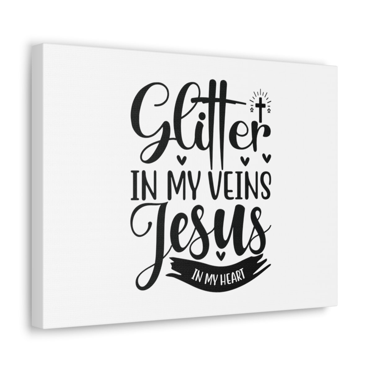 Glitter In My Veins Ephesians 3:17 Christian Wall Art Bible Verse Print Ready to Hang Unframed-Express Your Love Gifts