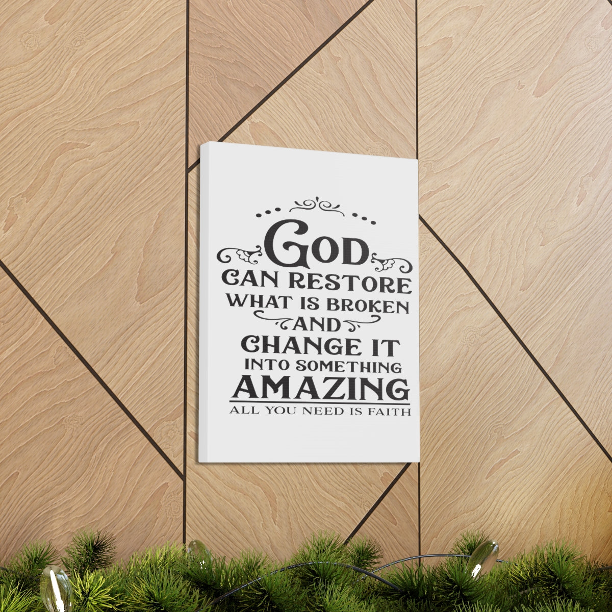 Scripture Walls God Can Restore Hosea 6:1 Christian Wall Art Print Ready to Hang Unframed-Express Your Love Gifts