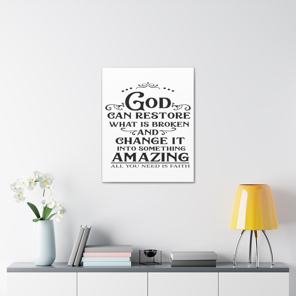 Scripture Walls God Can Restore Hosea 6:1 Christian Wall Art Print Ready to Hang Unframed-Express Your Love Gifts