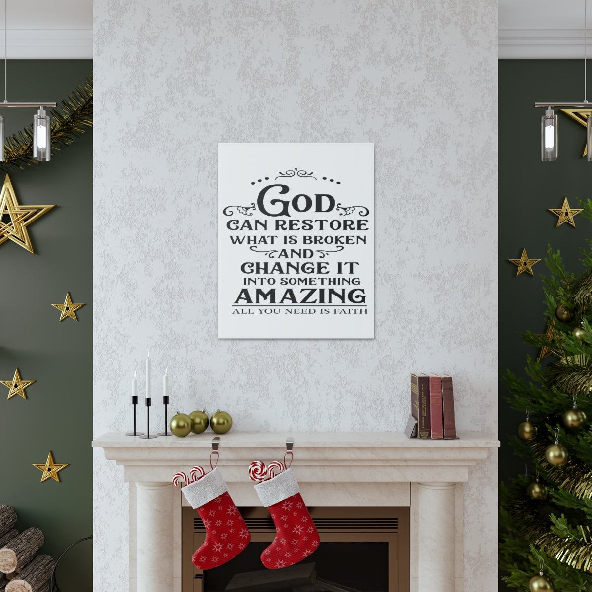 Scripture Walls God Can Restore Hosea 6:1 Christian Wall Art Print Ready to Hang Unframed-Express Your Love Gifts