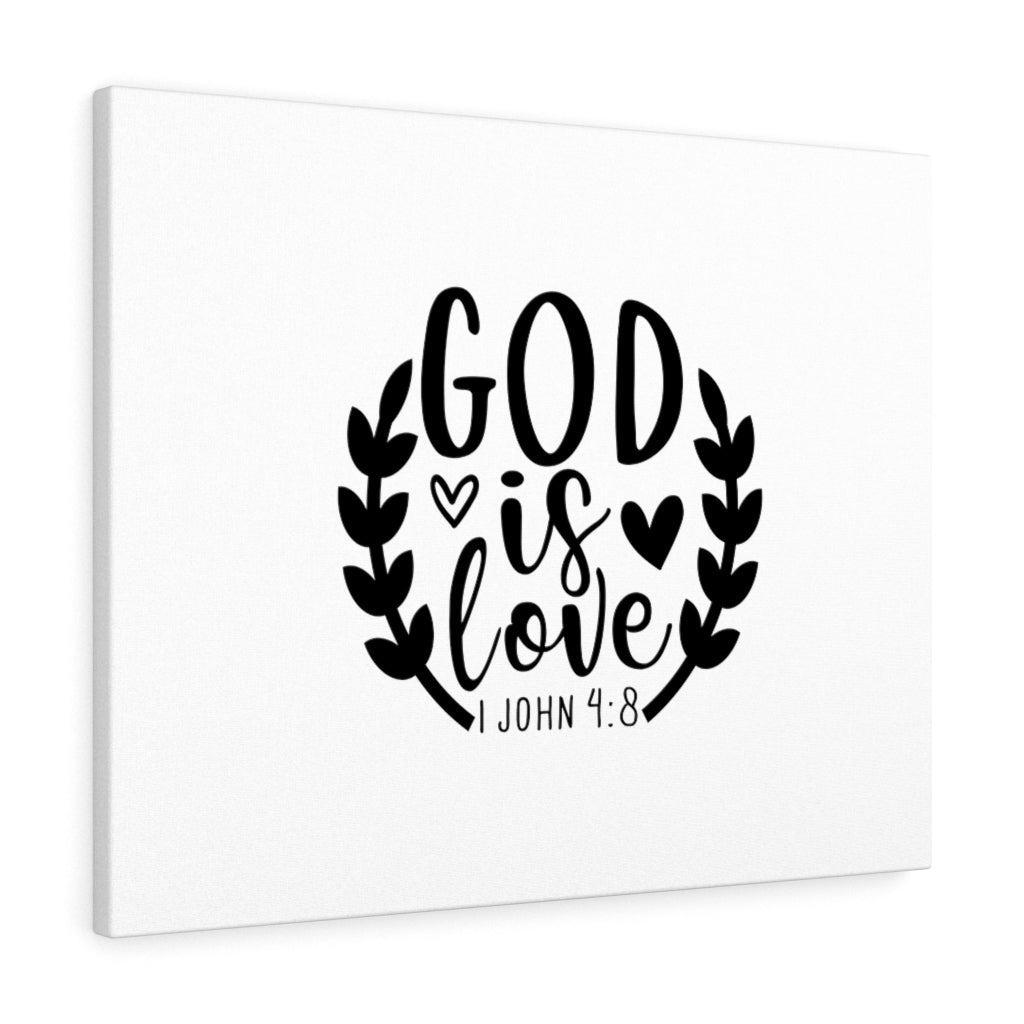 God Is Love 1 John 4:8 Bible Verse Canvas Christian Wall Art Ready to Hang Unframed-Express Your Love Gifts