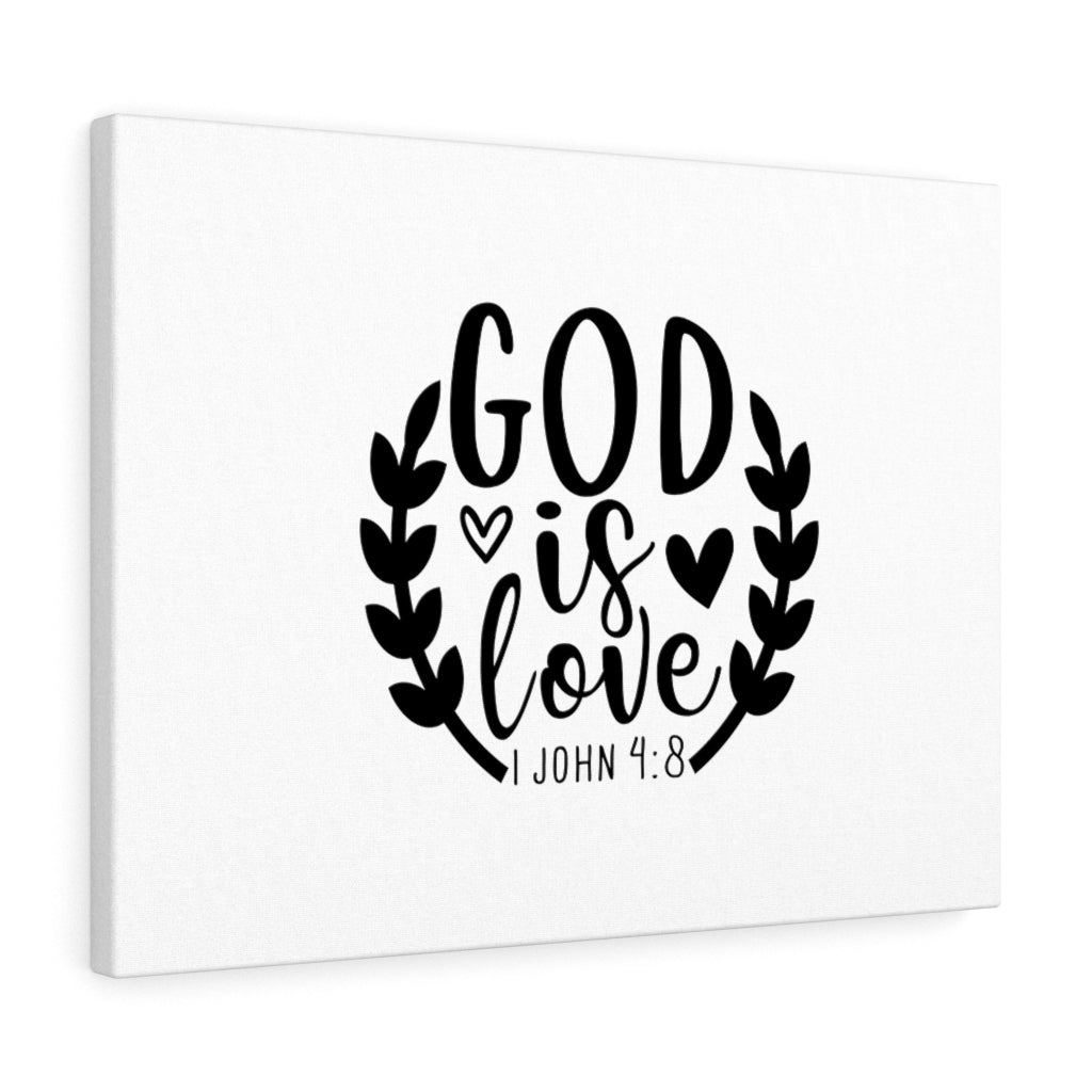 God Is Love 1 John 4:8 Bible Verse Canvas Christian Wall Art Ready to Hang Unframed-Express Your Love Gifts
