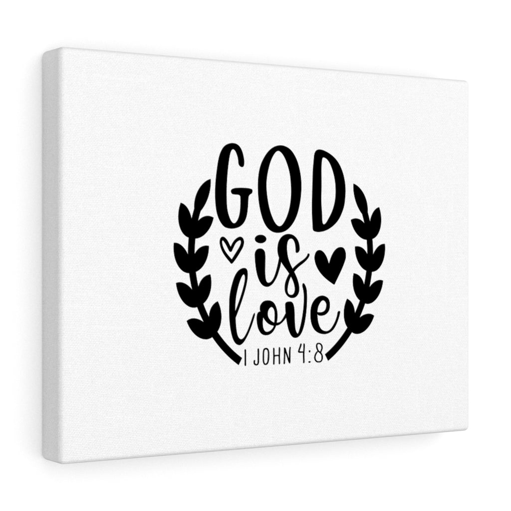 God Is Love 1 John 4:8 Bible Verse Canvas Christian Wall Art Ready to Hang Unframed-Express Your Love Gifts