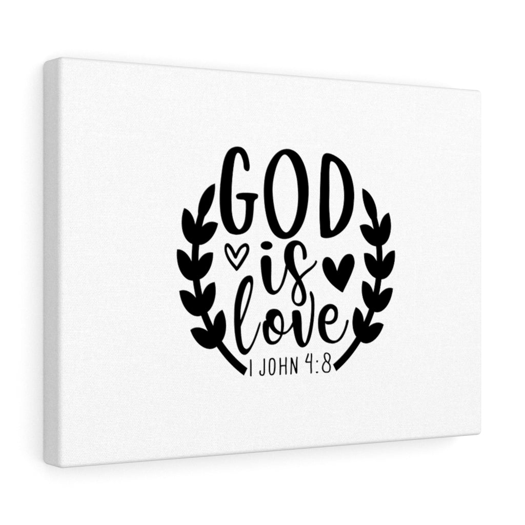 God Is Love 1 John 4:8 Bible Verse Canvas Christian Wall Art Ready to Hang Unframed-Express Your Love Gifts