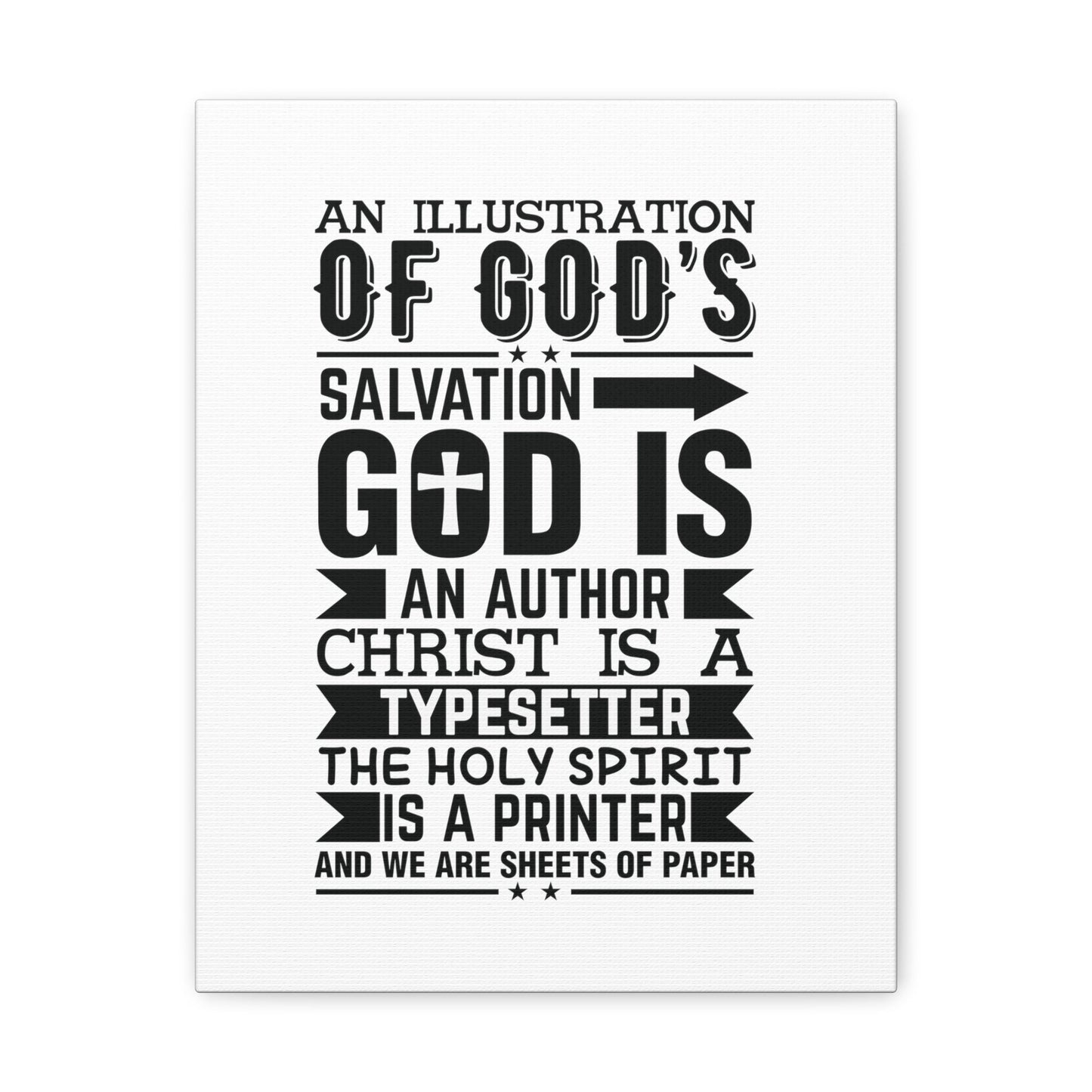 God's Salvation Titus 3:5 Christian Wall Art Bible Verse Print Ready to Hang Unframed-Express Your Love Gifts
