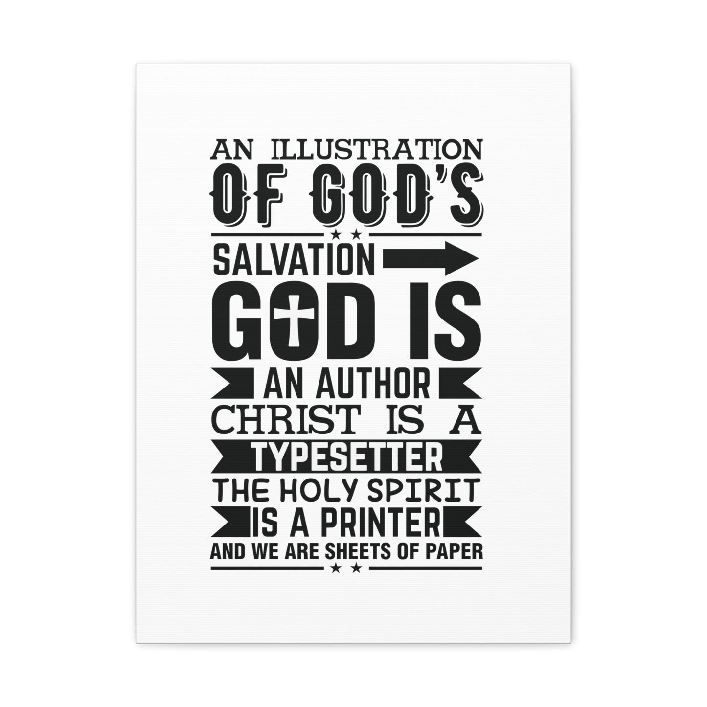 God's Salvation Titus 3:5 Christian Wall Art Bible Verse Print Ready to Hang Unframed-Express Your Love Gifts