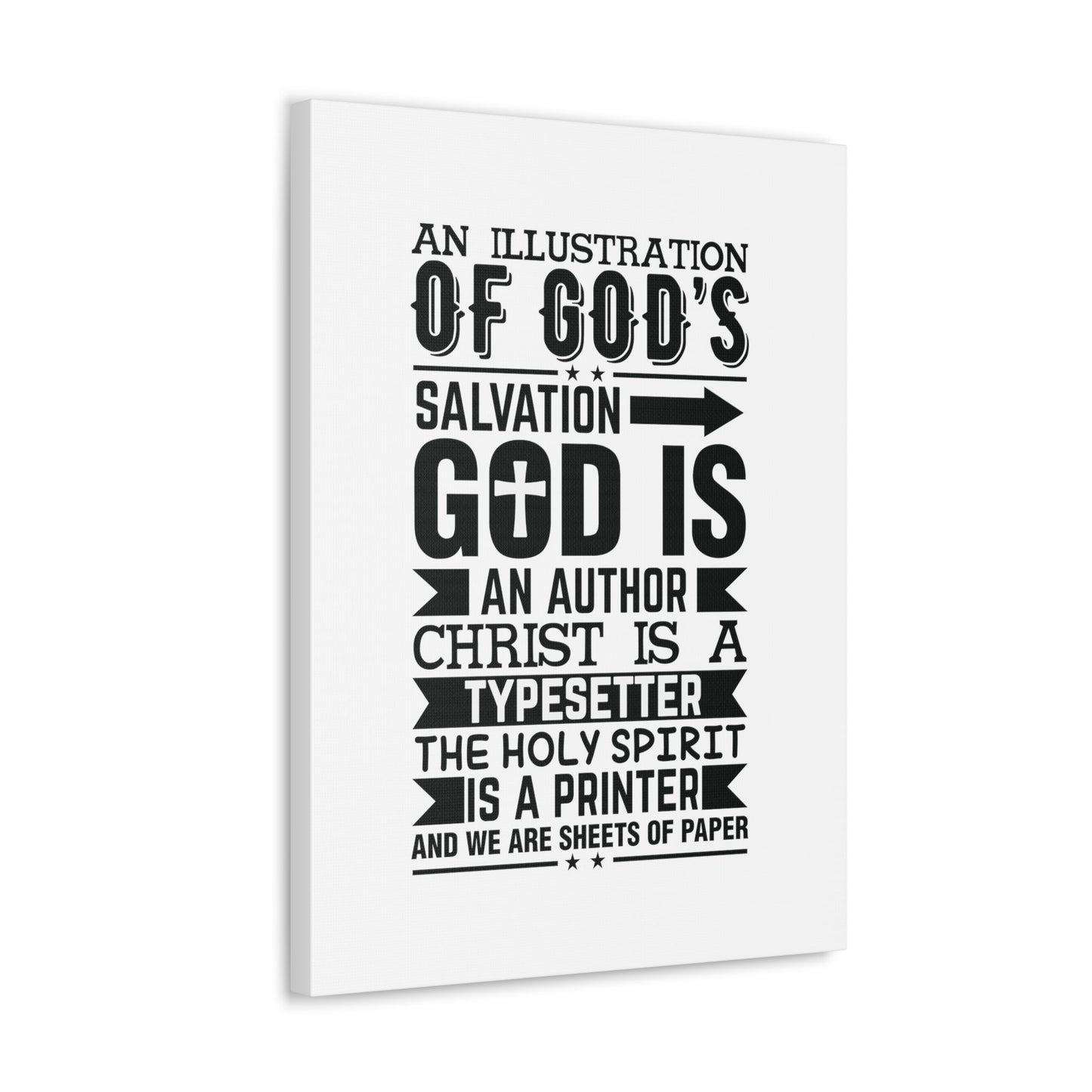 God's Salvation Titus 3:5 Christian Wall Art Bible Verse Print Ready to Hang Unframed-Express Your Love Gifts