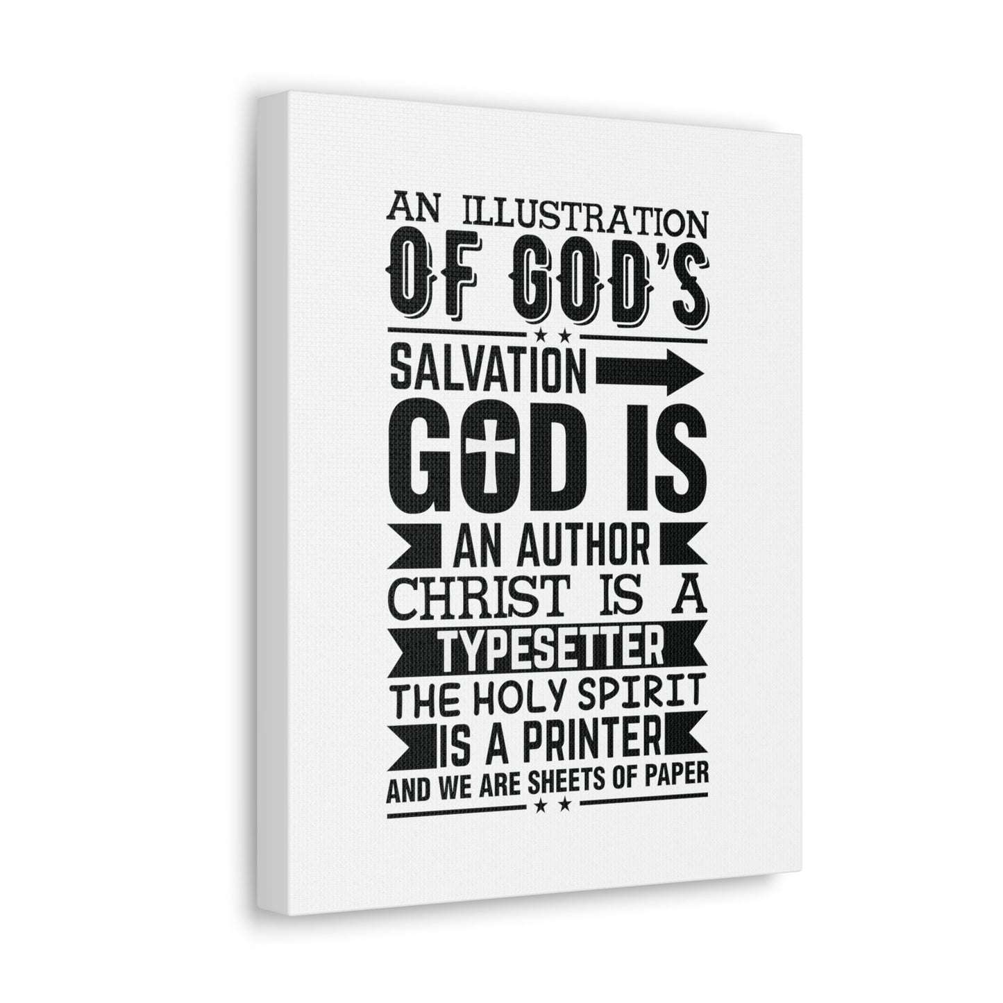 God's Salvation Titus 3:5 Christian Wall Art Bible Verse Print Ready to Hang Unframed-Express Your Love Gifts