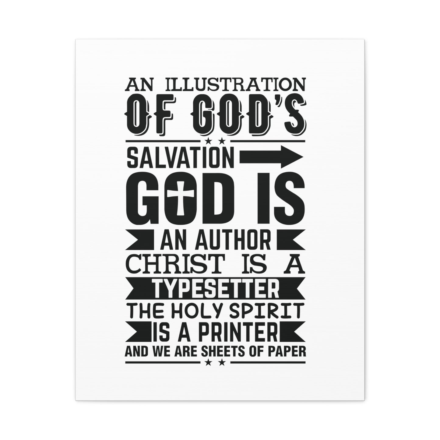 God's Salvation Titus 3:5 Christian Wall Art Bible Verse Print Ready to Hang Unframed-Express Your Love Gifts