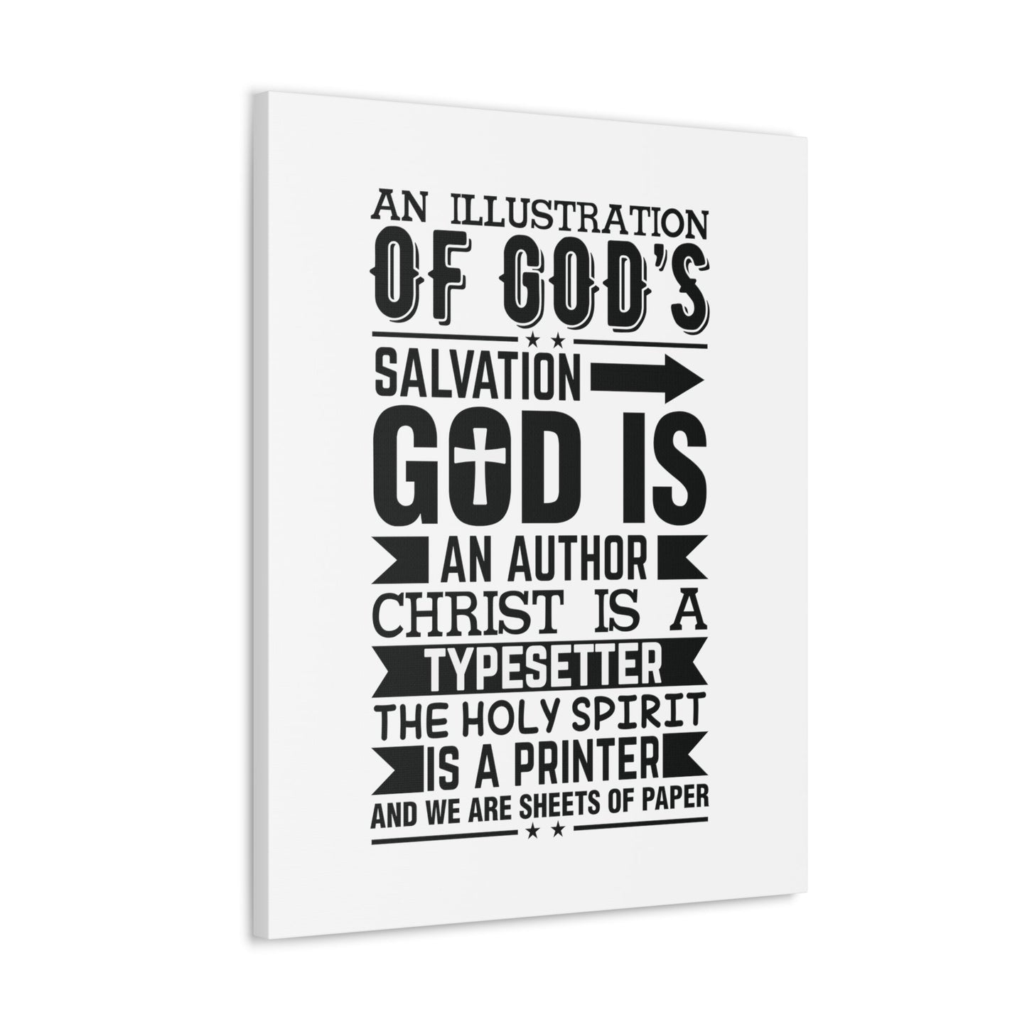 God's Salvation Titus 3:5 Christian Wall Art Bible Verse Print Ready to Hang Unframed-Express Your Love Gifts