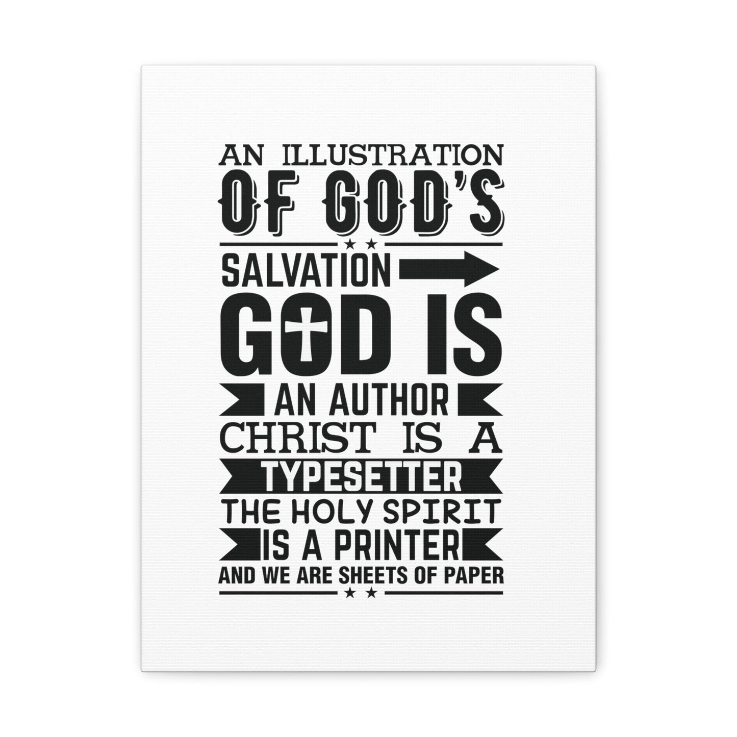 God's Salvation Titus 3:5 Christian Wall Art Bible Verse Print Ready to Hang Unframed-Express Your Love Gifts