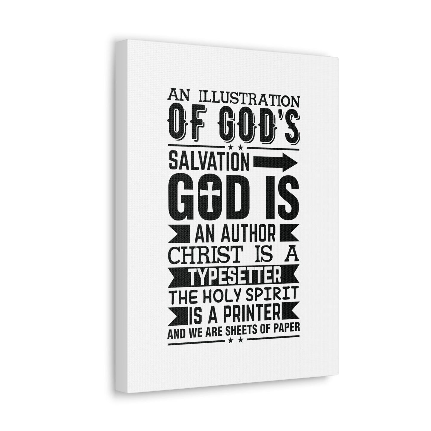God's Salvation Titus 3:5 Christian Wall Art Bible Verse Print Ready to Hang Unframed-Express Your Love Gifts