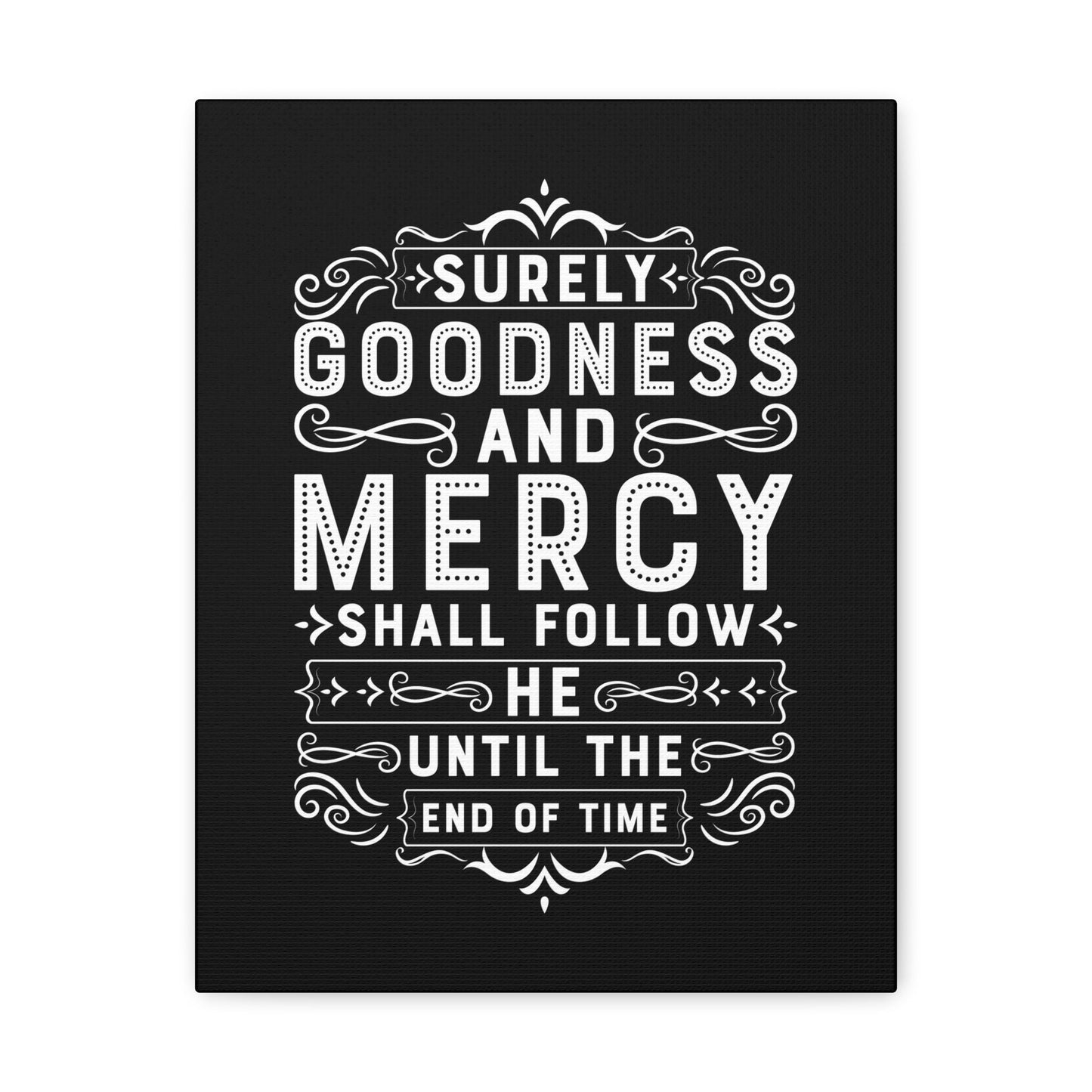 Goodness And Mercy Psalms 23:6 Christian Wall Art Bible Verse Print Ready to Hang Unframed-Express Your Love Gifts